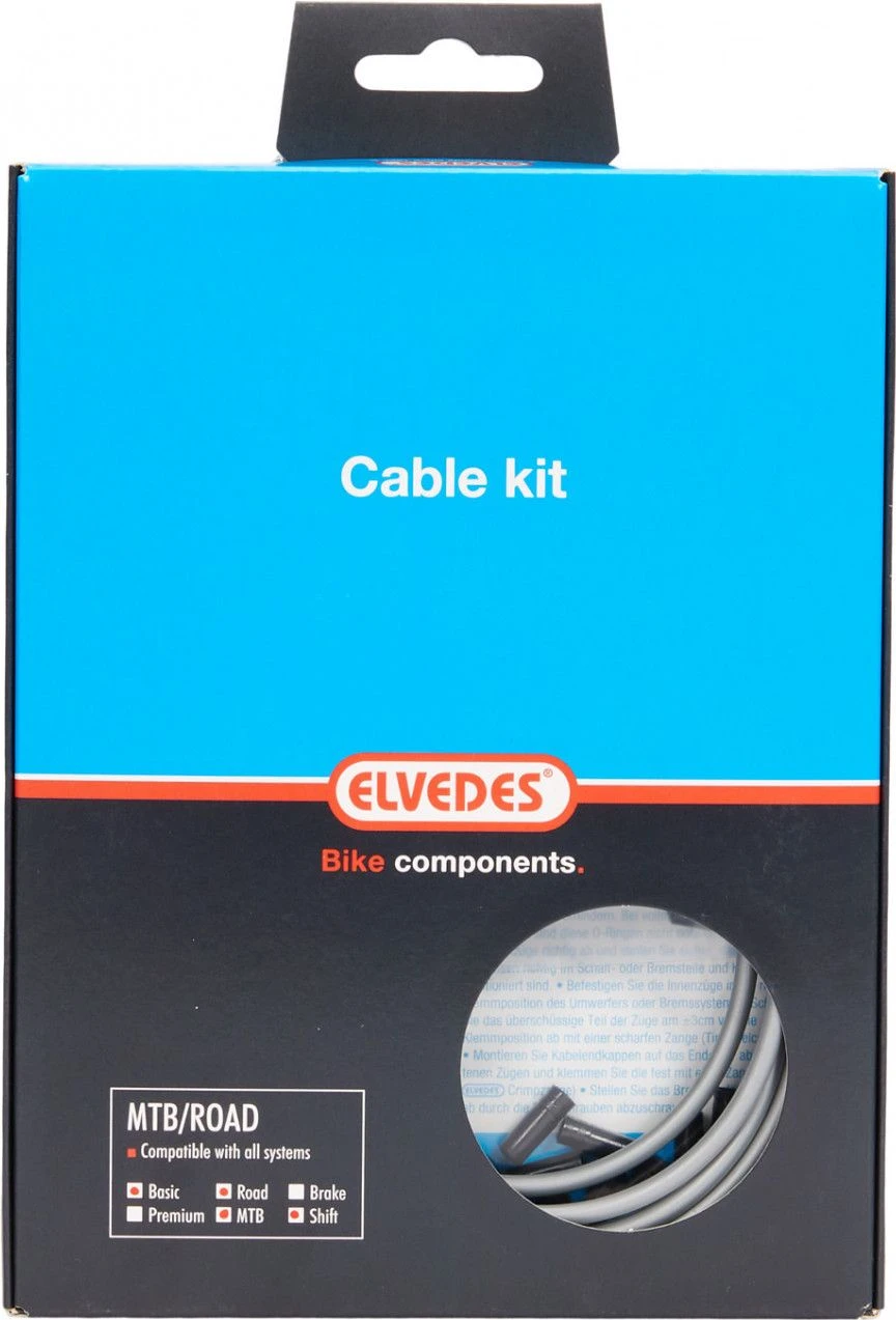 Elvedes Basic Cable Kit Transmission Cables Silver 1 Elvedes Basic Cable Kit Transmission Cables Silver