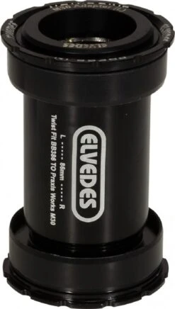 Elvedes Twist Fit BB386 Bottom Bracket For Praxis Black