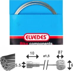 Elvedes Brake Cable Ø 1,5mm 2350 Mm