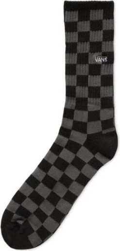 Vans Checkerboard Crew II Socks Black / Gray