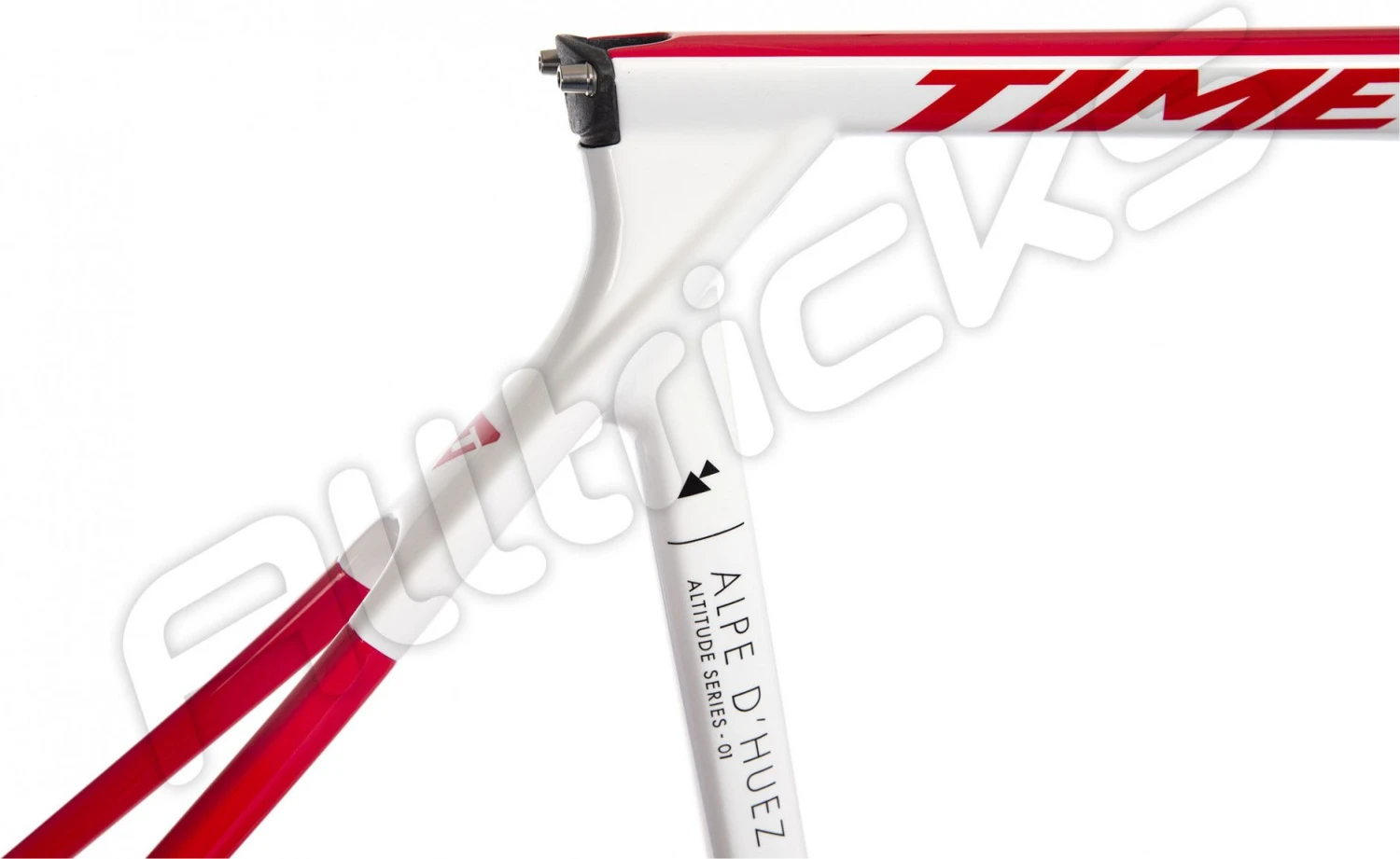 Time Alpe D'Huez Frame / Fork Kit 01 Disc White Racing Red 2 Time Alpe D'Huez Frame / Fork Kit 01 Disc White Racing Red - Image 2
