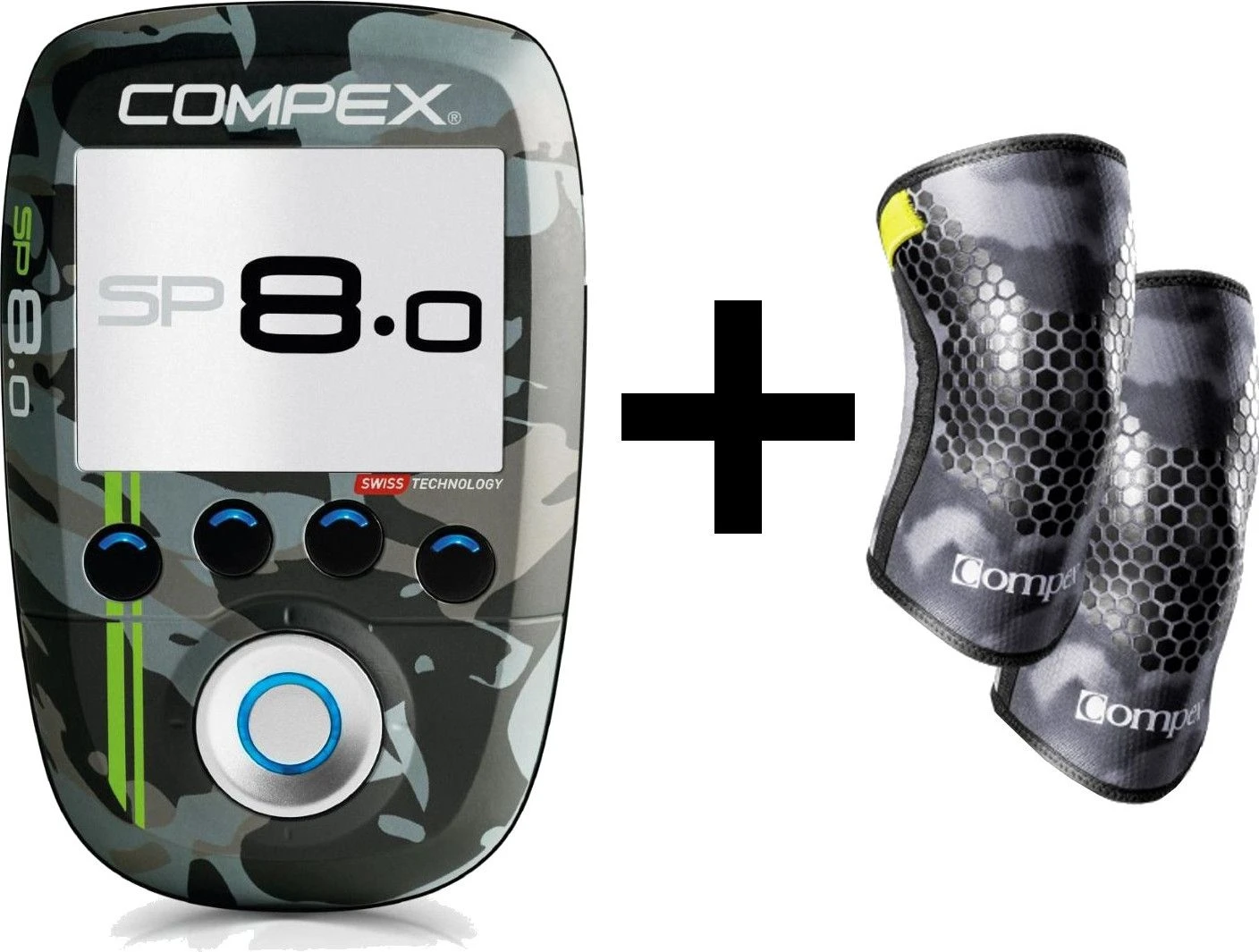 Wod Edition Compex SP 8.0 Electro Stimulator + Knee Pads Size L 1 Wod Edition Compex SP 8.0 Electro Stimulator + Knee Pads Size L