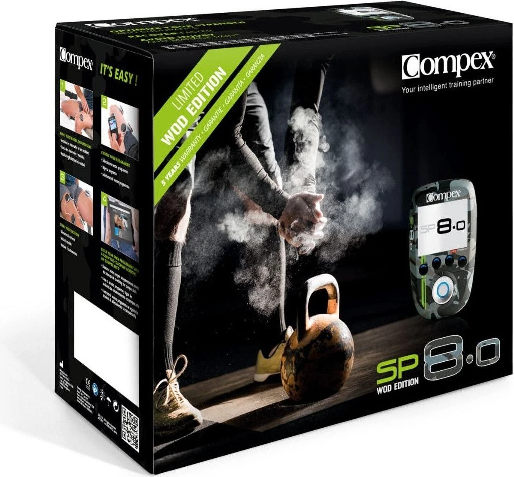 Wod Edition Compex SP 8.0 Electro Stimulator + Knee Pads Size L 6 Wod Edition Compex SP 8.0 Electro Stimulator + Knee Pads Size L - Image 6