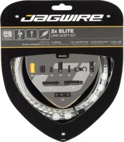 Jagwire 2x Elite Link Shift Kit Silver