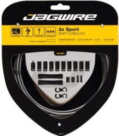 Jagwire 2x Sport Shift Kit Ice Gray