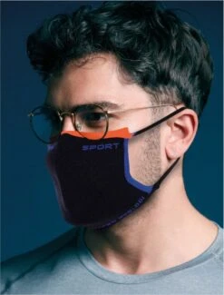 Thuasne Sport Mask Activ Security Sport V2 Blue Orange -Component Bike Gear 20274356062e7b4d3cdf9.51094020