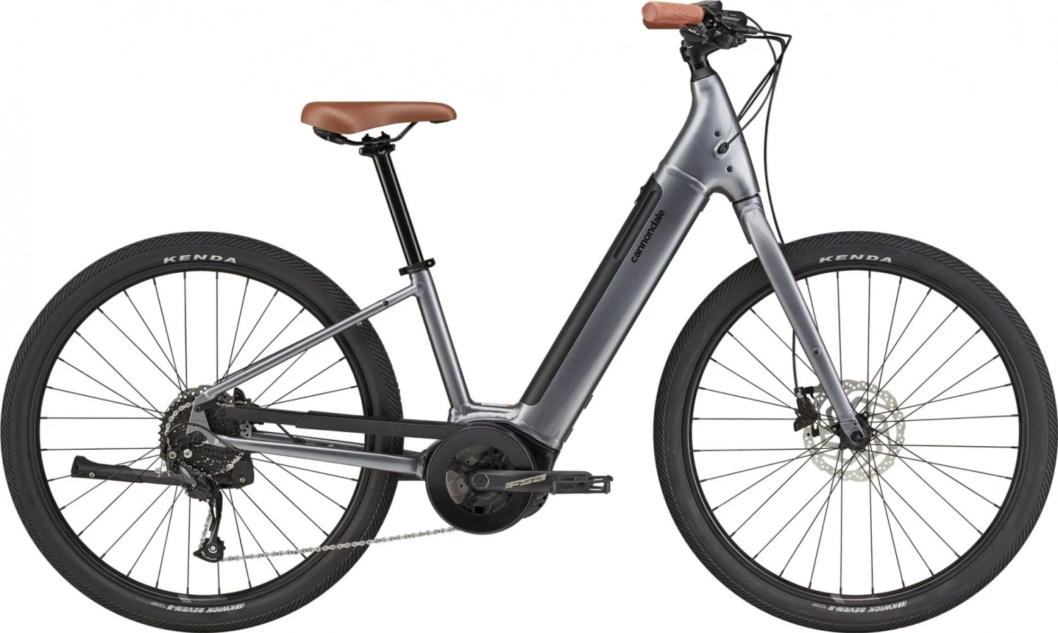 Cannondale Adventure Neo 4 650b Shimano 9V 400Wh Electric City Bike Gray 1 Cannondale Adventure Neo 4 650b Shimano 9V 400Wh Electric City Bike Gray