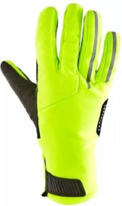 Triban Velo 900 Winter Gloves Neon Yellow