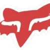 Fox Racing Shox Fox Head 7'' Sticker Red