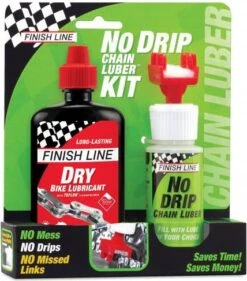Finish Line Dry Lube 120ml Chain Lubricant + No Drip Chain Luber