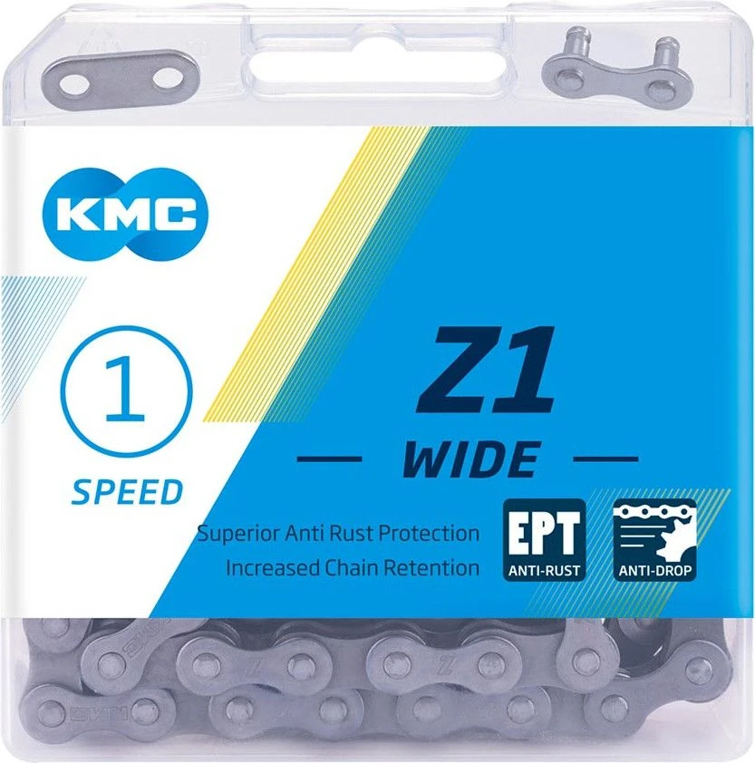 Chain KMC Z1 Wide EPT Single Speed Silver 2 Chain KMC Z1 Wide EPT Single Speed Silver - Image 2