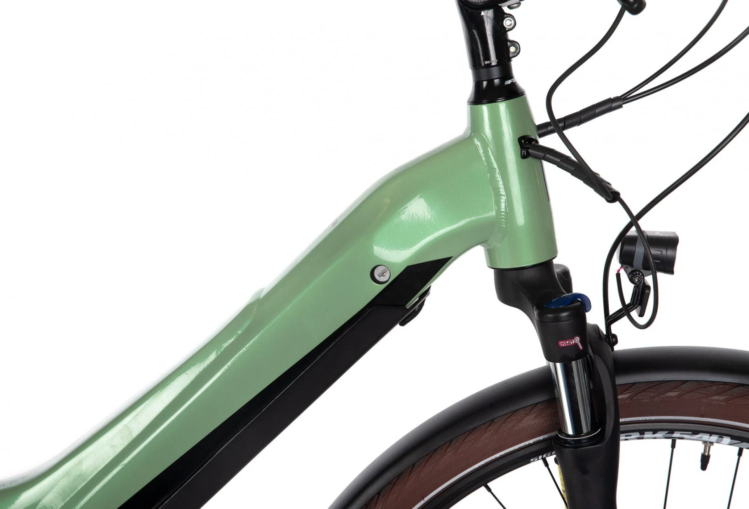 Bicyklet Victoire Electric City Bike Shimano Alivio 9S 400 Wh 700 Mm Wood Green 4 Bicyklet Victoire Electric City Bike Shimano Alivio 9S 400 Wh 700 Mm Wood Green - Image 4