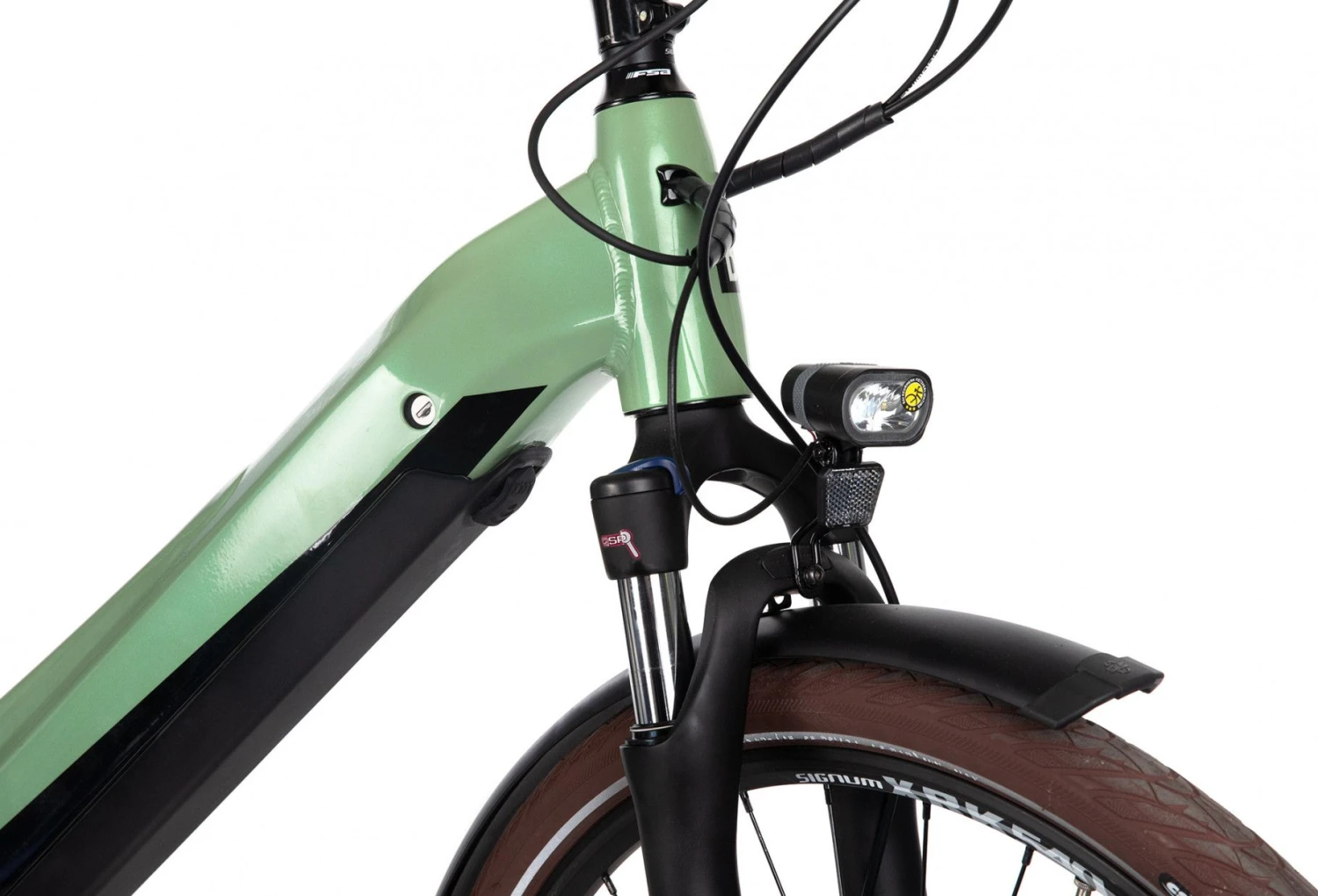 Bicyklet Victoire Electric City Bike Shimano Alivio 9S 400 Wh 700 Mm Wood Green 8 Bicyklet Victoire Electric City Bike Shimano Alivio 9S 400 Wh 700 Mm Wood Green - Image 8