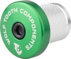 Wolf-tooth Wolf Tooth Compression Plug With Integrated Spacer Stem Cap 1 1/8'' Green