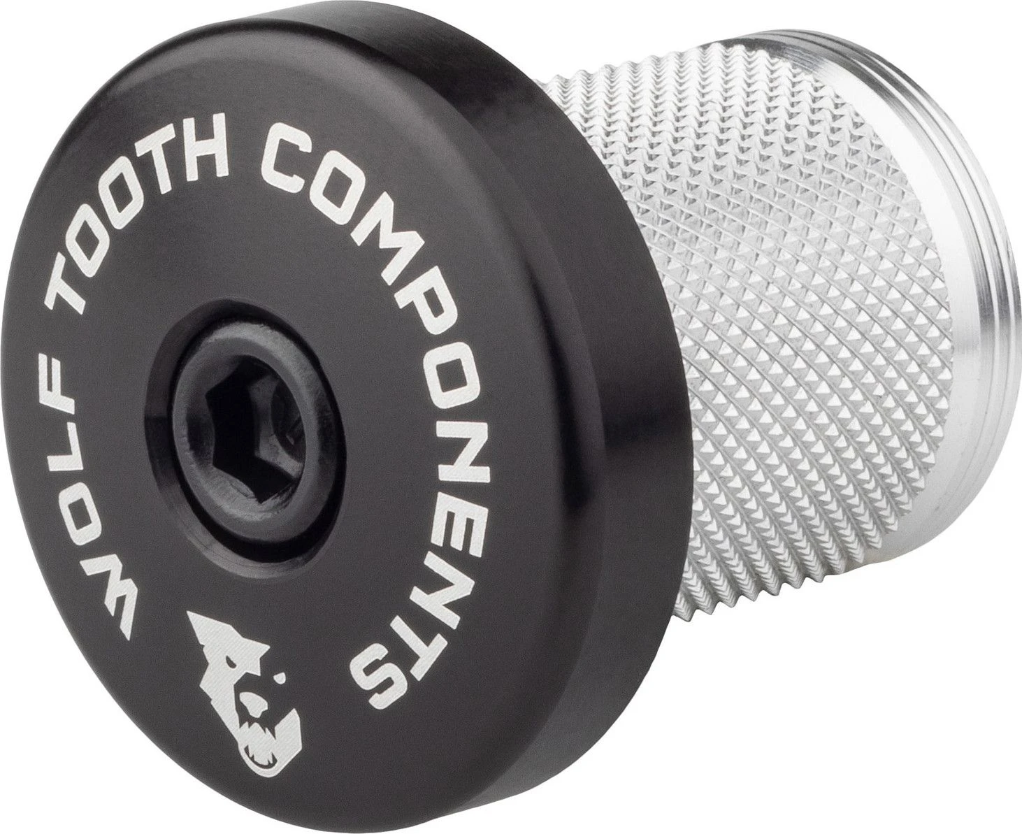 Wolf-tooth Wolf Tooth Compression Plug With Integrated Spacer Stem Cap 1 1/8'' Black 1 Wolf-tooth Wolf Tooth Compression Plug With Integrated Spacer Stem Cap 1 1/8'' Black