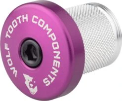 Wolf-tooth Wolf Tooth Compression Plug With Integrated Spacer Stem Cap 1 1/8'' Purple