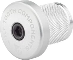 Wolf-tooth Wolf Tooth Compression Plug With Integrated Spacer Stem Cap 1 1/8'' Silver
