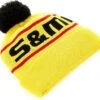 S And M Factory Pom Gold Beanie