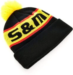 S And M Factory Pom Beanie Black