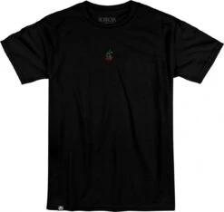 Subrosa Rose Embroidered Tee Short Sleeve Black