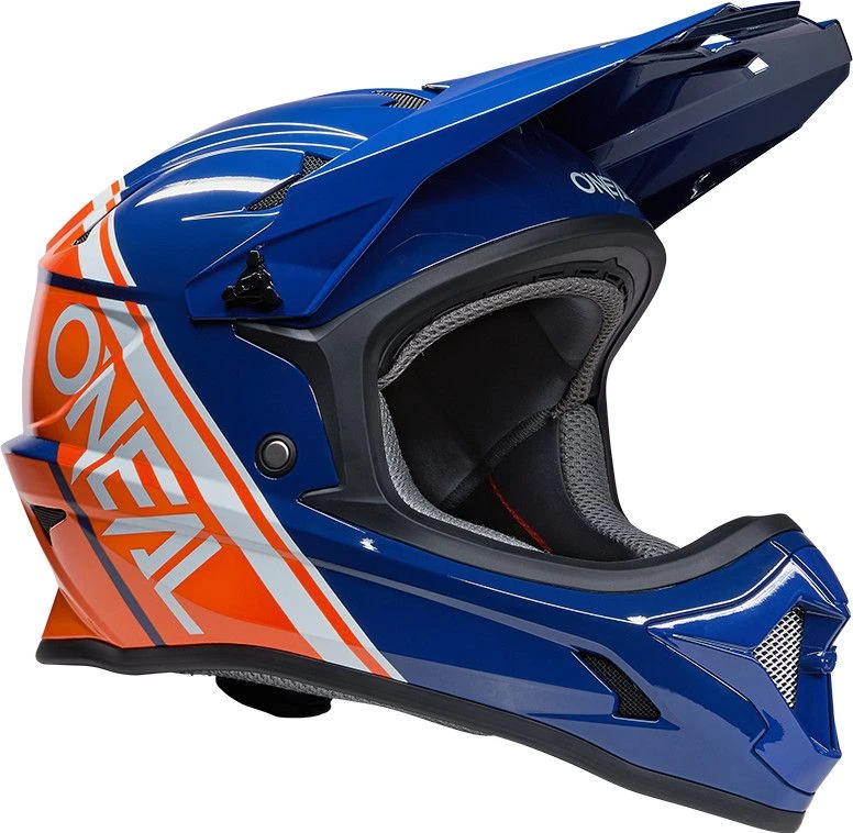 O'Neal Sonus Split Blue / Orange Full Face Helmet 2 O'Neal Sonus Split Blue / Orange Full Face Helmet - Image 2