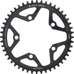 Wolf-tooth Wolf Tooth 110 BCD Gravel / CX / Road Chainring Drop-Stop B Black -Component Bike Gear 209036060cb2fef6bbf14.72563991