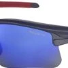 Demetz Bike-Star Sunglasses Matte Black / Blue Mirror