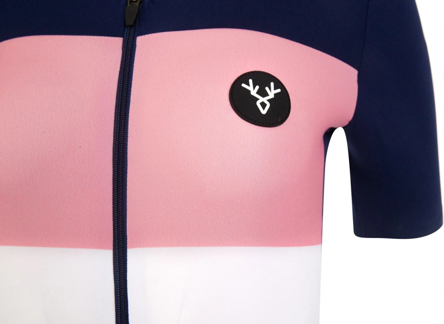 LeBram Women's Eze Navy Pink Short Sleeve Jersey Tailored Fit 4 LeBram Women's Eze Navy Pink Short Sleeve Jersey Tailored Fit - Image 4