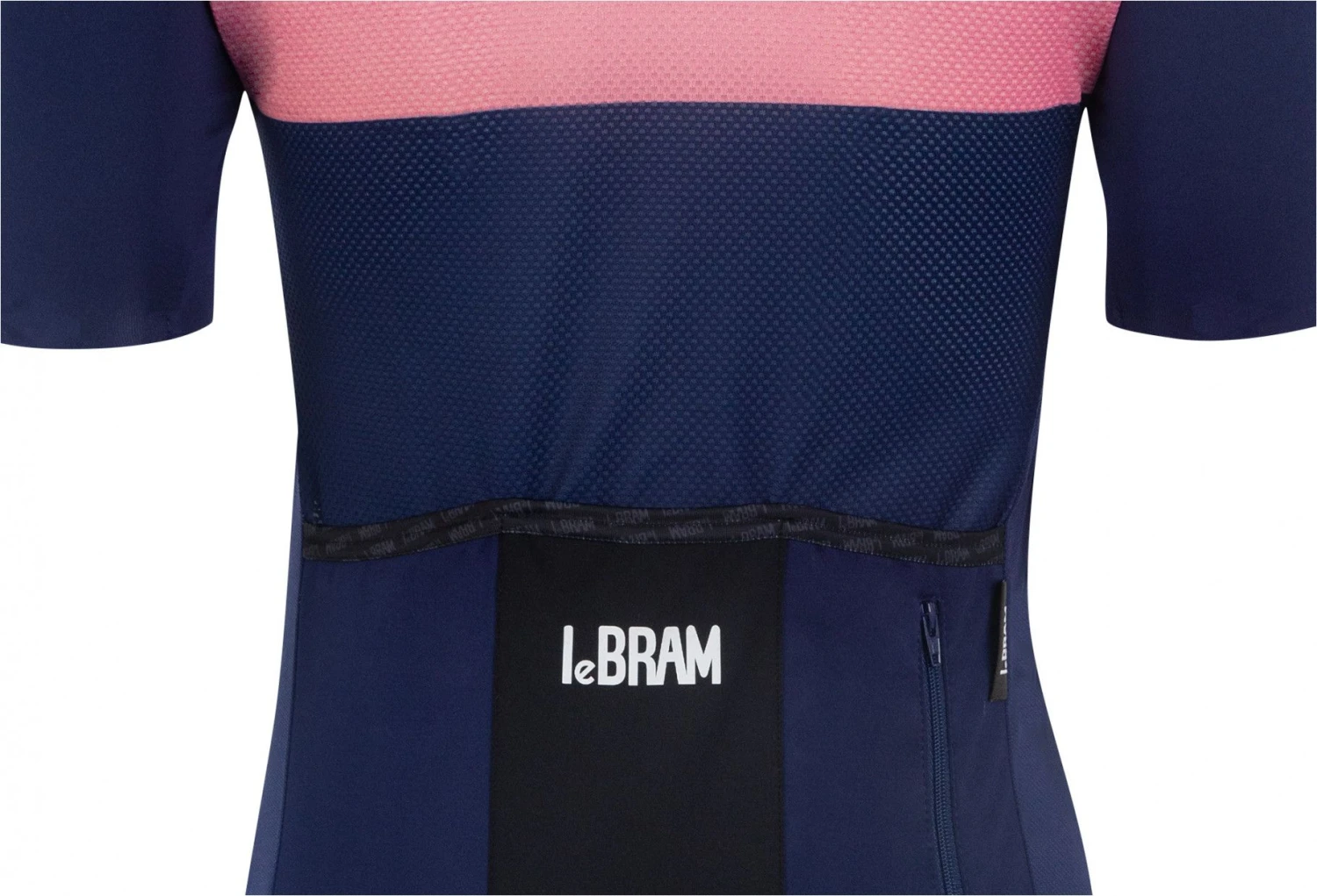 LeBram Women's Eze Navy Pink Short Sleeve Jersey Tailored Fit 5 LeBram Women's Eze Navy Pink Short Sleeve Jersey Tailored Fit - Image 5