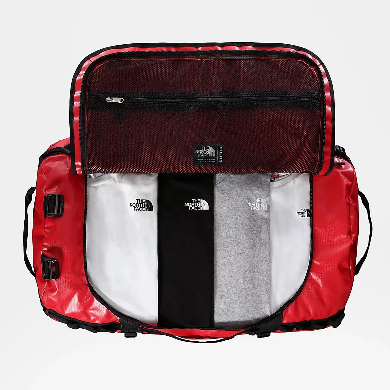 The North Face Base Camp Duffel 150L Travel Bag Red 2 The North Face Base Camp Duffel 150L Travel Bag Red - Image 2