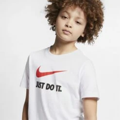 Nike Sportswear JDI Kid's Short Sleeve T-Shirt White -Component Bike Gear 209899260ec59081ea107.20954361