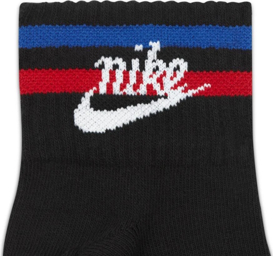Nike Sportswear Nike Essential Low Socks (3 Pairs) Black 2 Nike Sportswear Nike Essential Low Socks (3 Pairs) Black - Image 2