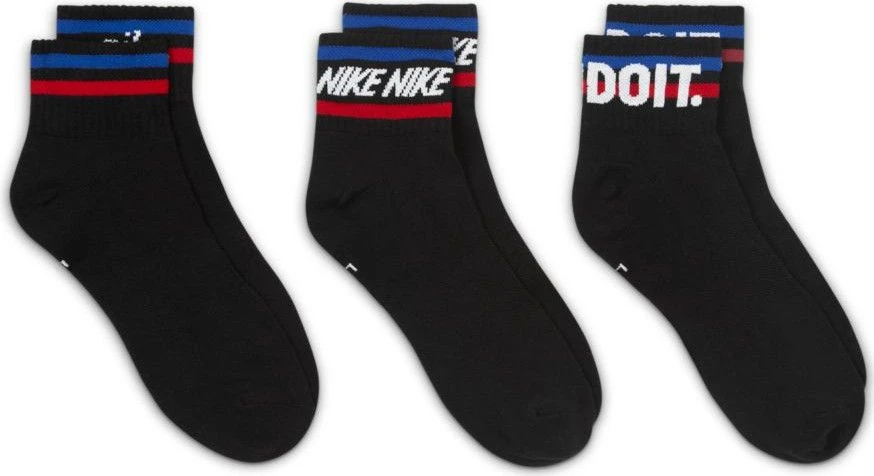 Nike Sportswear Nike Essential Low Socks (3 Pairs) Black 3 Nike Sportswear Nike Essential Low Socks (3 Pairs) Black - Image 3