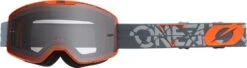 O'Neal B-20 Strain V.22 Mask Gray / Orange - Gray Screen