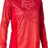 Fox Defend Lunar Women's Long Sleeve Jersey Red Punch