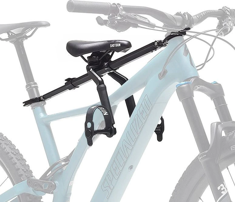 Shotgun Pro Front Mounted Child Bike Seat Black 1 Shotgun Pro Front Mounted Child Bike Seat Black