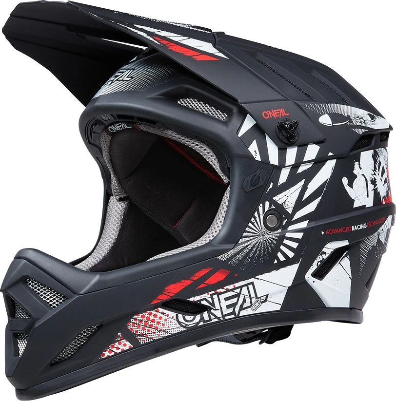 O'Neal BACKFLIP BOOM Full Face Helmet Black / White 1 O'Neal BACKFLIP BOOM Full Face Helmet Black / White