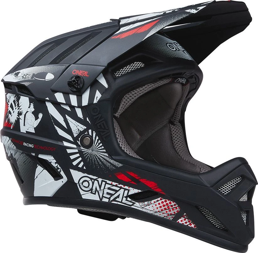 O'Neal BACKFLIP BOOM Full Face Helmet Black / White 3 O'Neal BACKFLIP BOOM Full Face Helmet Black / White - Image 3