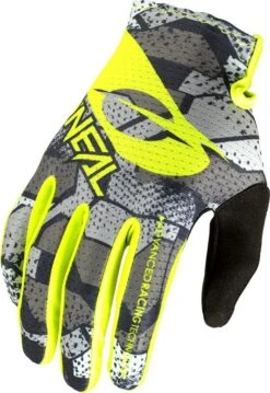 O'Neal MATRIX CAMO V.22 Long Gloves Gray / Yellow