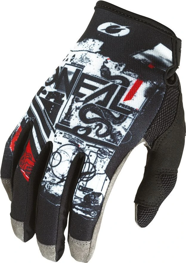 O'Neal MAYHEM SCARZ V.22 Long Gloves Black / White / Red 1 O'Neal MAYHEM SCARZ V.22 Long Gloves Black / White / Red