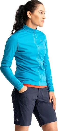 Women's Long Sleeve Jersey 7Mesh Synergy Aqua -Component Bike Gear 2124019612cc17324f906.13122163