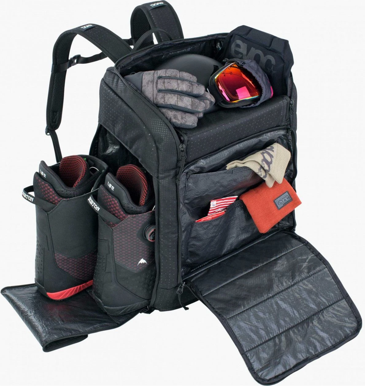 Evoc Gear Backpack 60 L Travel Bag Black 2 Evoc Gear Backpack 60 L Travel Bag Black - Image 2