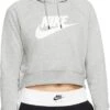 Nike Sportswear Essential Dk Gray / White Hoodie Women