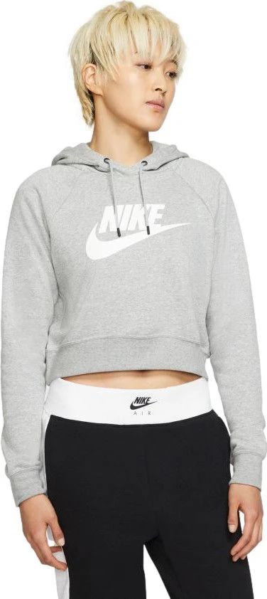 Nike Sportswear Essential Dk Gray / White Hoodie Women 1 Nike Sportswear Essential Dk Gray / White Hoodie Women
