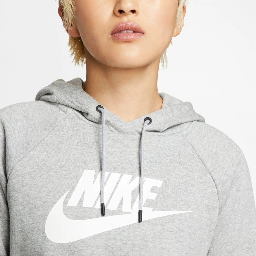 Nike Sportswear Essential Dk Gray / White Hoodie Women 2 Nike Sportswear Essential Dk Gray / White Hoodie Women - Image 2