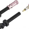 Pair Of Tubeless Granite Design Juicy Nipple 60 Mm Valves With Pink Shell Removal Plugs