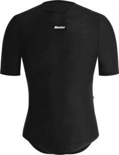 Santini Dry Short Sleeve Undershirt Black