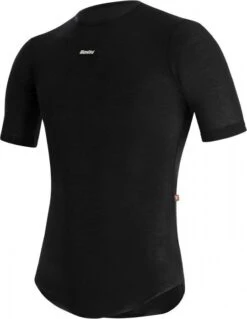 Santini Dry Short Sleeve Undershirt Black -Component Bike Gear 2143450615f0582afd2e5.62672379