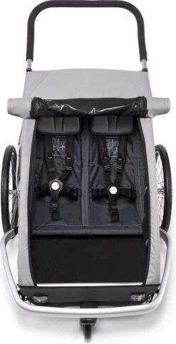 Croozer Keeke 2 Child Trailer Stone Grey -Component Bike Gear 215244061b317aca08637.64205039