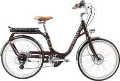 Peugeot ELC01 E-Legend Electric City Bike Shimano Tourney / Altus 8V 400 Wh 26 '' Aubergine 2021